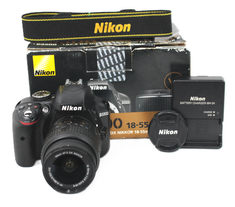 Cámara Nikon D3300 Lente 18-55 MM 24Mpx (G)