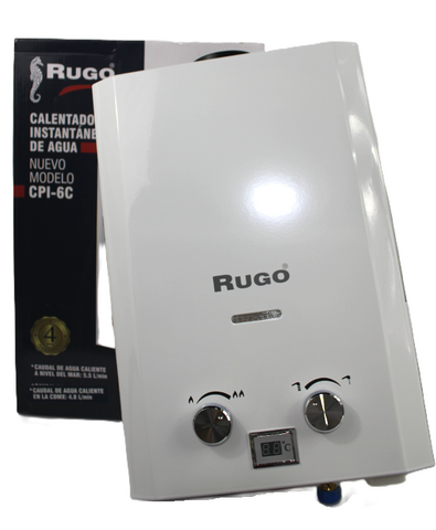 Boiler De Paso Instantáneo Rugo 4.8 Lts LP (G)