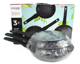 Juego De 3 Sartenes FOODE Mod-FDE02215 Verde (G)